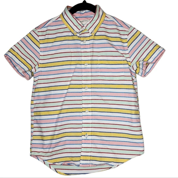 Crewcuts boys striped short sleeve button shirt - Picture 1 of 8
